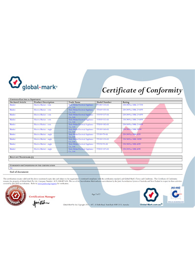 Certificate Of Conformity 2