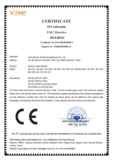 Certificate Of Conformity Low Voltage Directive 1