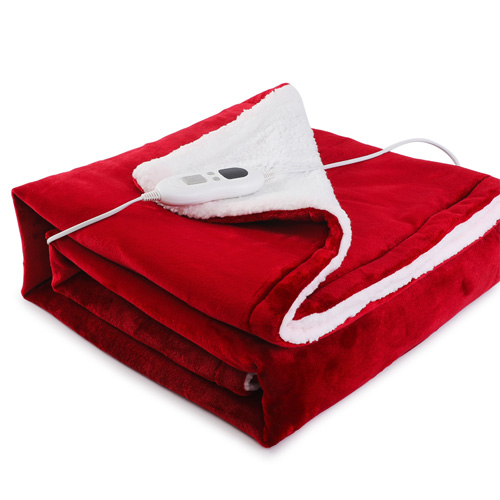 electric throw blanket sherpa