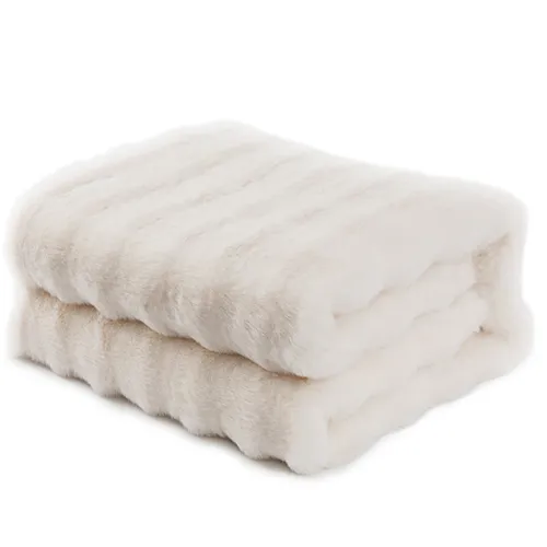 rabbit faux fur electric blanket