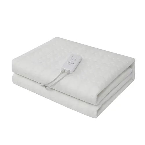White Dotted Polyester Electric Under Blanket