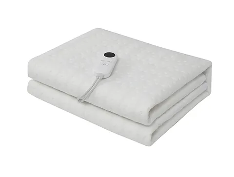 White Dotted Polyester Electric Under Blanket