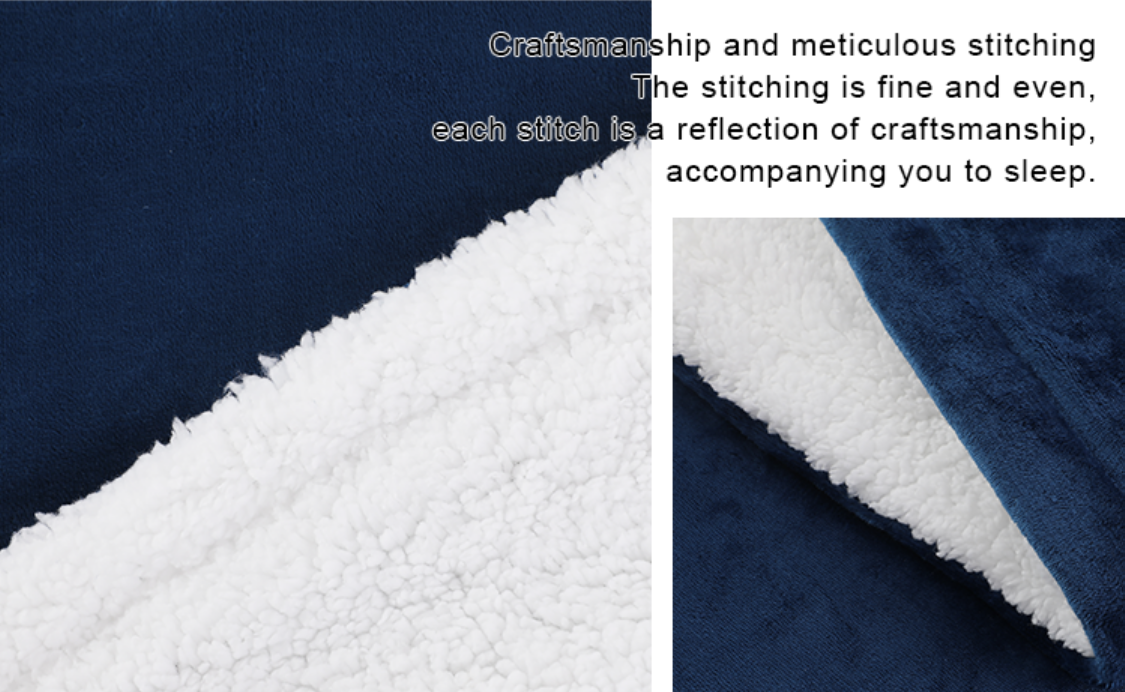 Flannel Sherpa Electric Throw Blanket Details