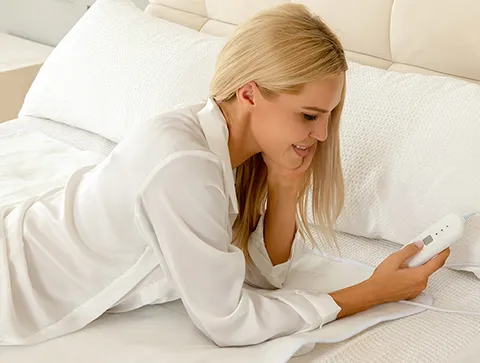 White Polyester Electric Under Blanket