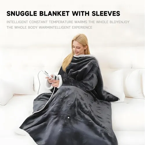 Wearable Heated Throw Blanket