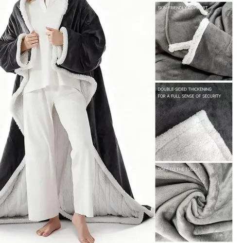Wearable Heated Throw Blanket