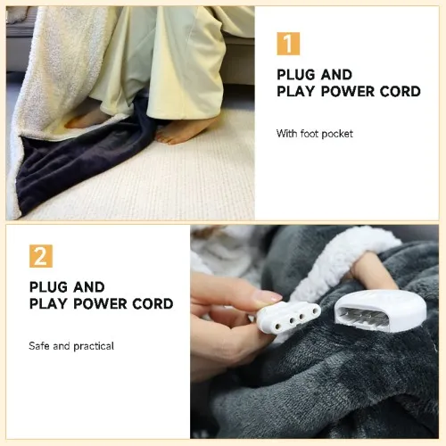Wearable Heated Throw Blanket