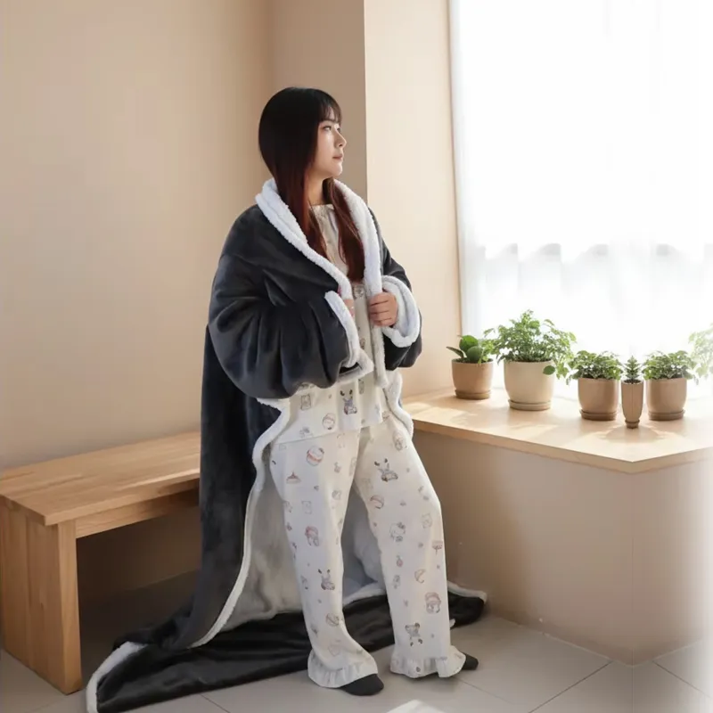 Wearable Heated Throw Blanket