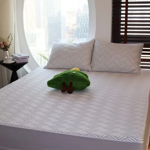 Lattice Serues Ice Silk Bed Cover