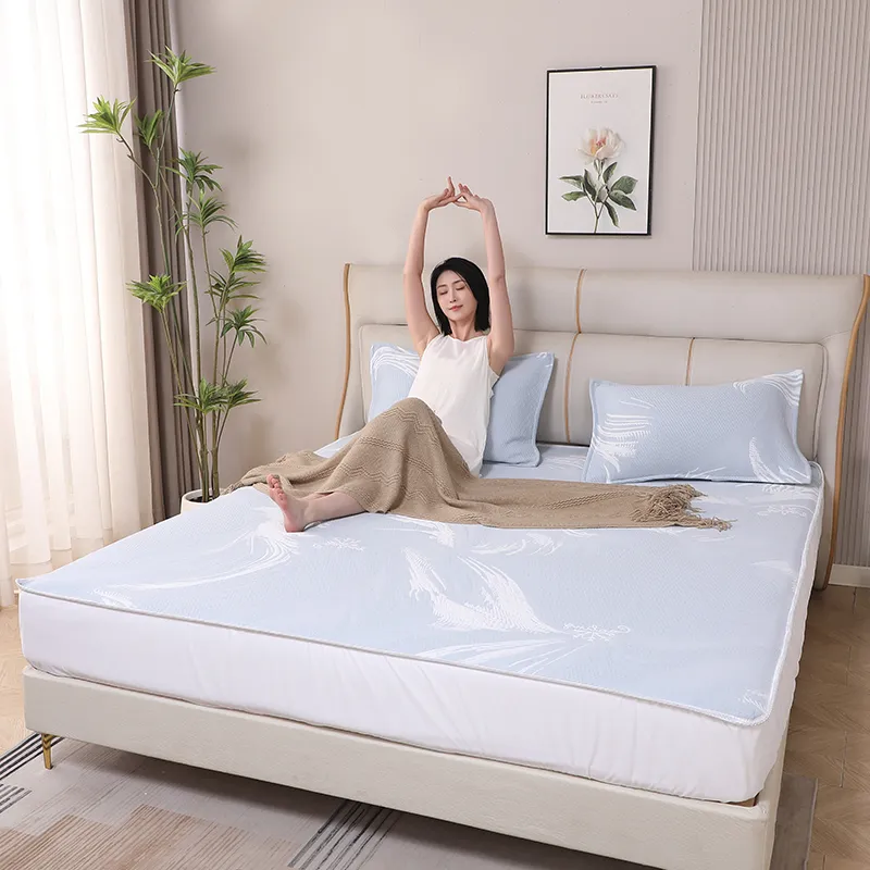 Pattern Collection Ice Silk Mattress Cover