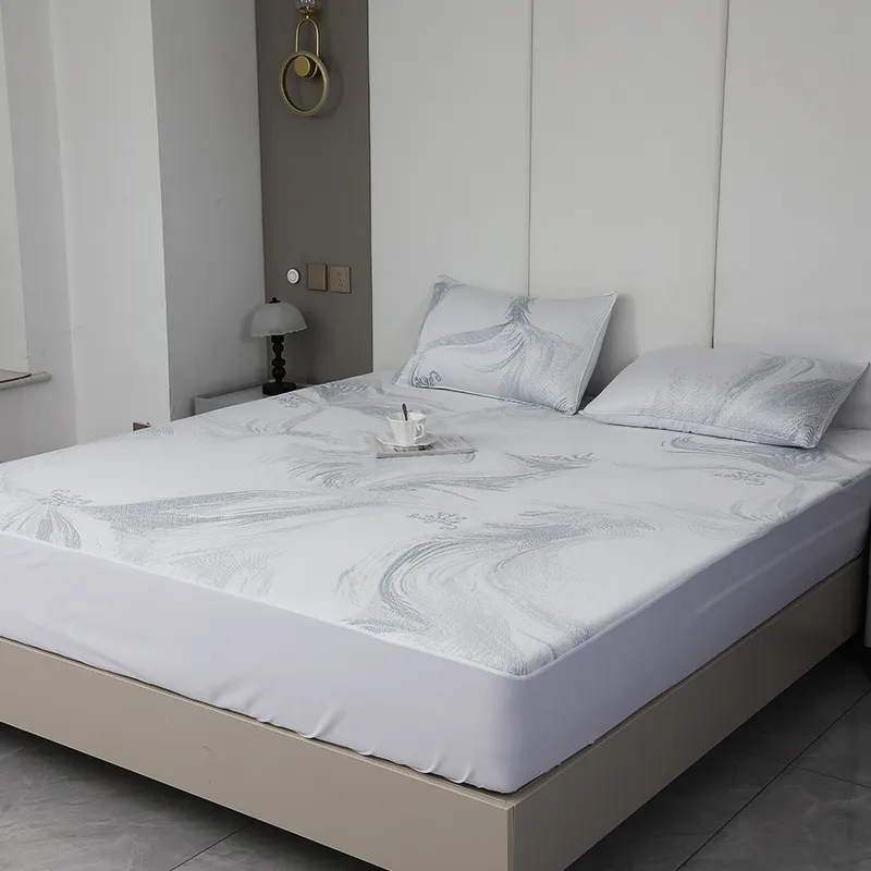 Pattern Collection Ice Silk Mattress Cover