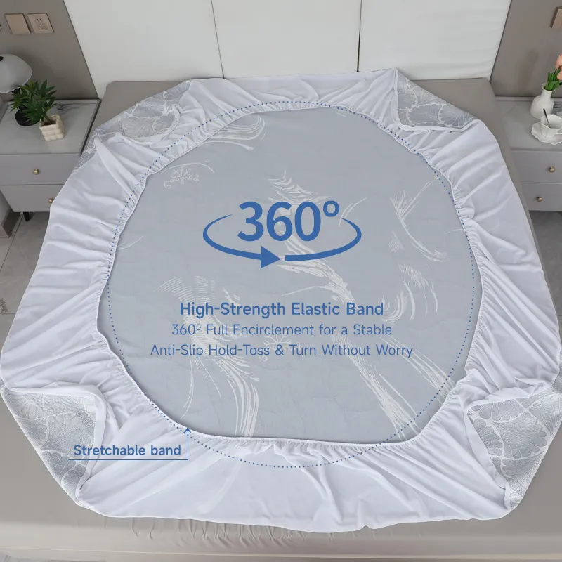 Pattern Collection Ice Silk Mattress Cover