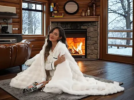 Faux Rabbit Fur vs. Sherpa: Which Luxury Heated Throw Blanket is Best for Your Home Comfort Category?